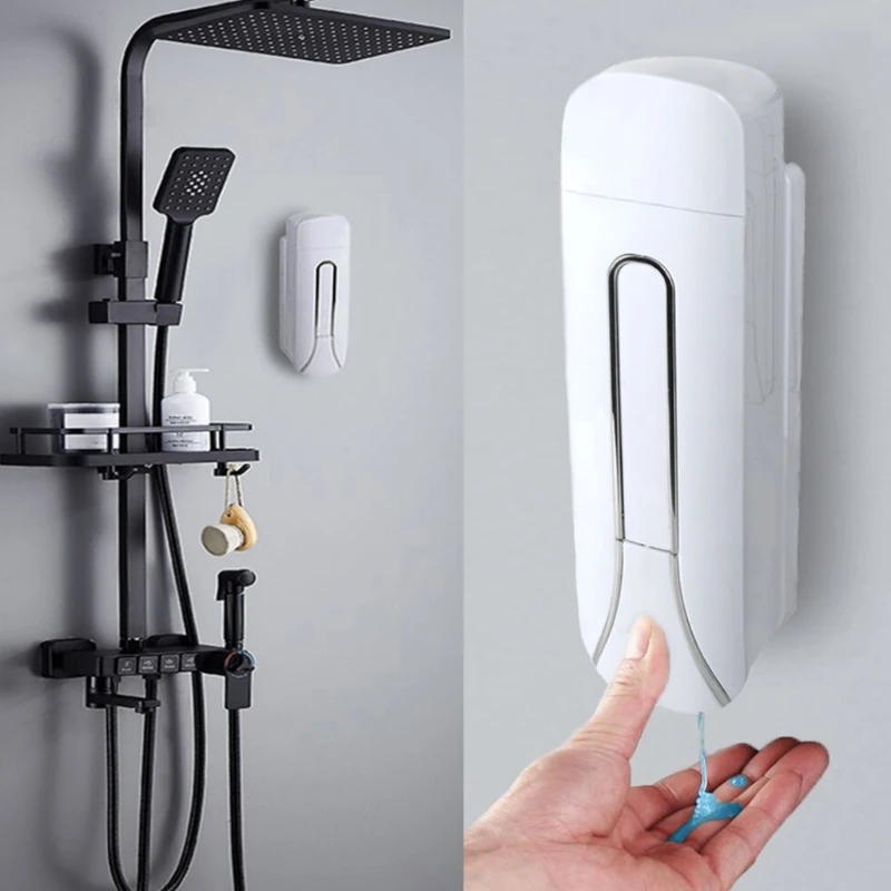 มือกดสบู่Liquid Dispenser Wall Mountเจลขวดแชมพูสำหรับอาบน้ำ
