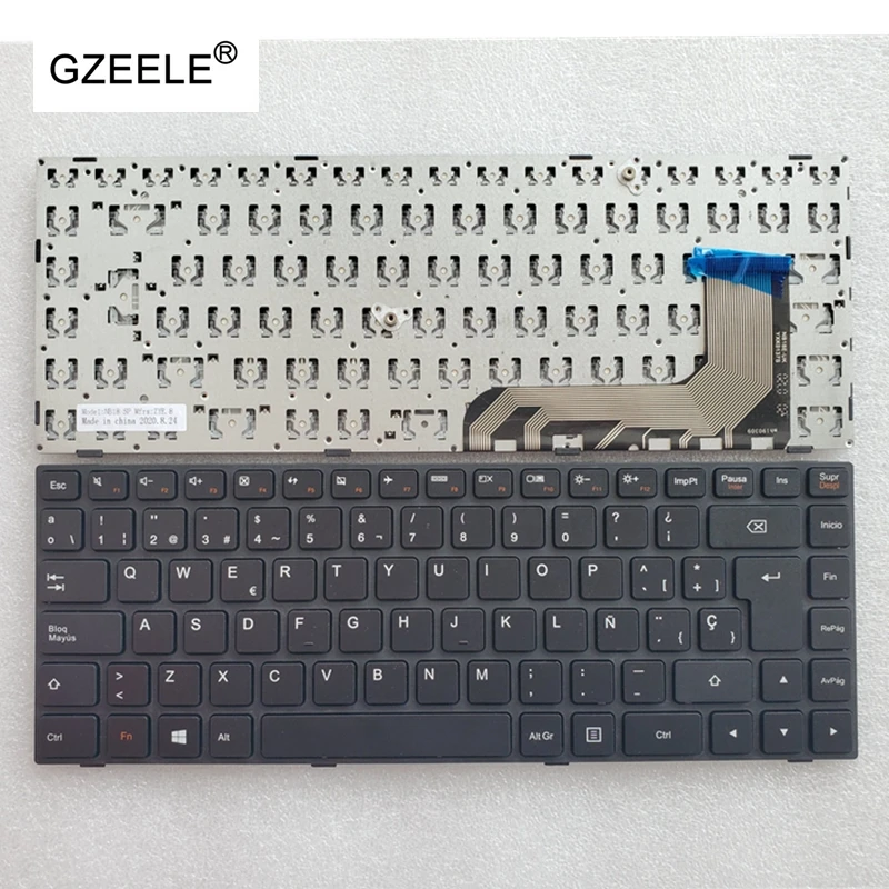 

laptop keyboard SP for Lenovo 100-14iby 9Z.NCMSN.01E 5N20H47053 PK131EQ1A15 NSK-BS0SN black notebook