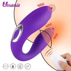 U Shape Vibrator Sex Toys for Couples Wireless Remote Control Vibrator Vagina Clitoris Stimulator G Spot Massager Adults Sex toy