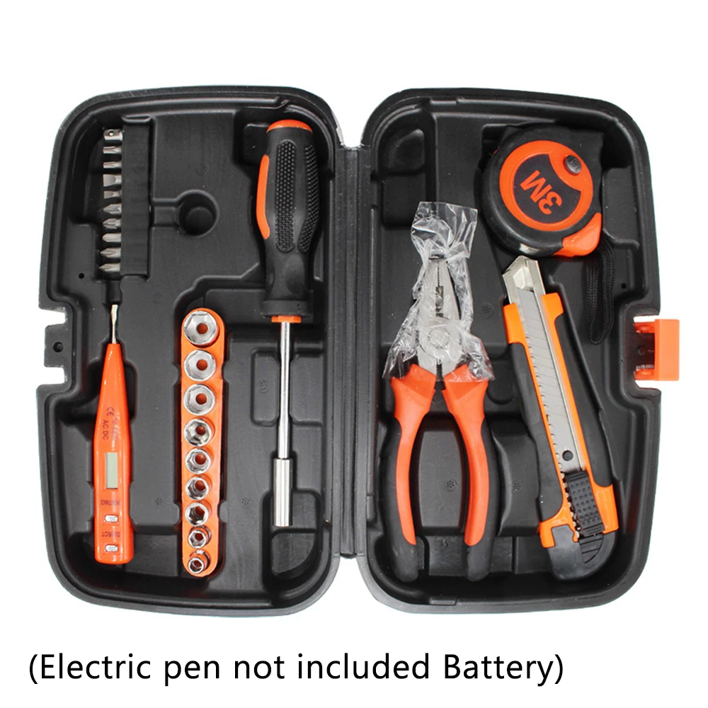 

25PCS/BOX Hand Tool Set General Household Repair Hand Tool Kit With Plastic Toolbox Socket Wrench Screwdriver