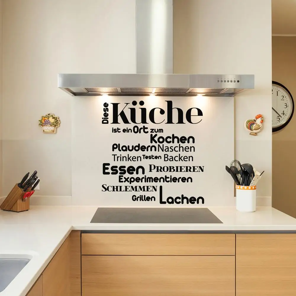 Aufkleber This Küche Ist Ein Ort Zum Kochen Art Wall Decals Küche Zimmer Home Decor Poster Restaurant Tapete Haus Dekoration