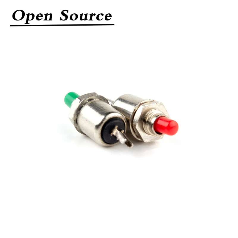 10Pcs 5mm Self-reset/Momentary Micro Push Button Switch DS-402 0.5A Red Green Black