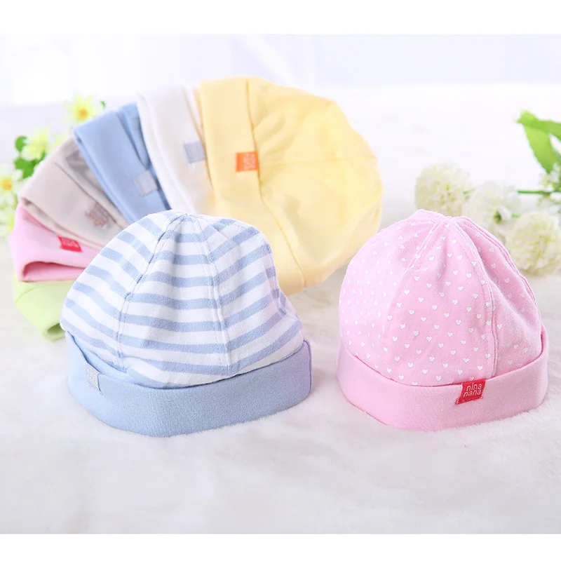 

2Pcs Baby Caps Baby Hat Knit Cotton Baby Caps For Newborn Photography Praps Cap Accessories Kids Boys Girls Hats Child Beanie