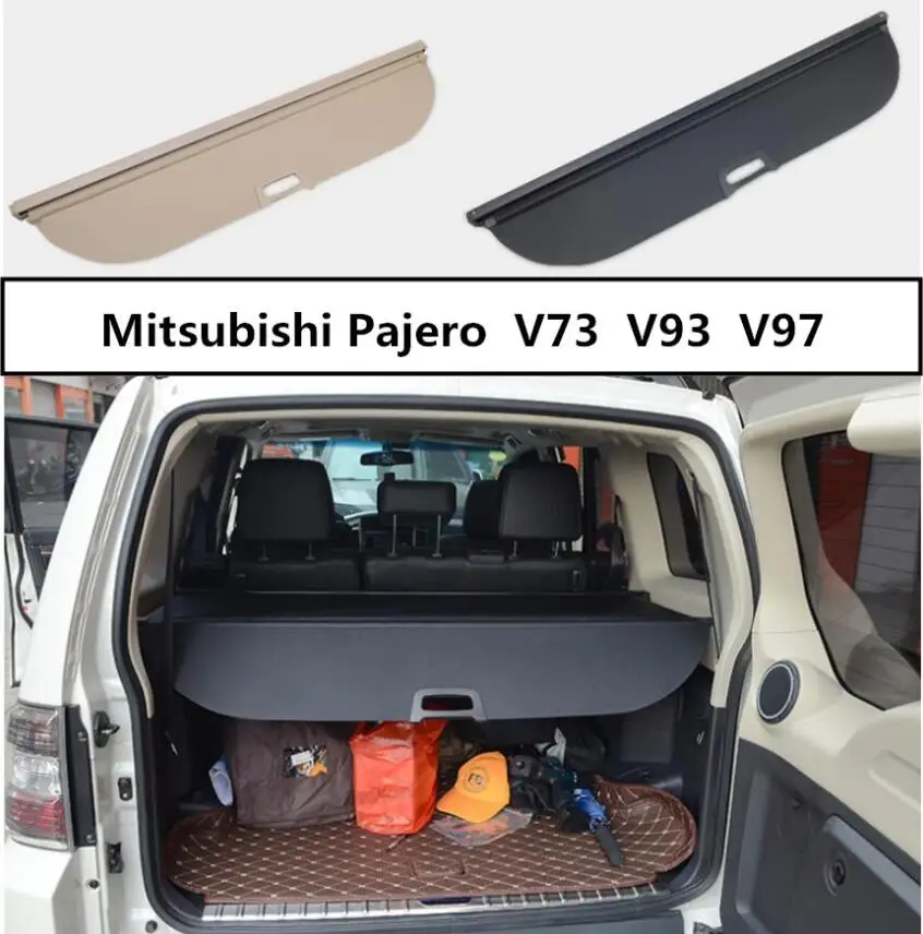 

For Car Rear Trunk Security Shield Cargo Cover For Mitsubishi Pajero V73 V93 V97 2005-2017 High Qualit Auto Accessories