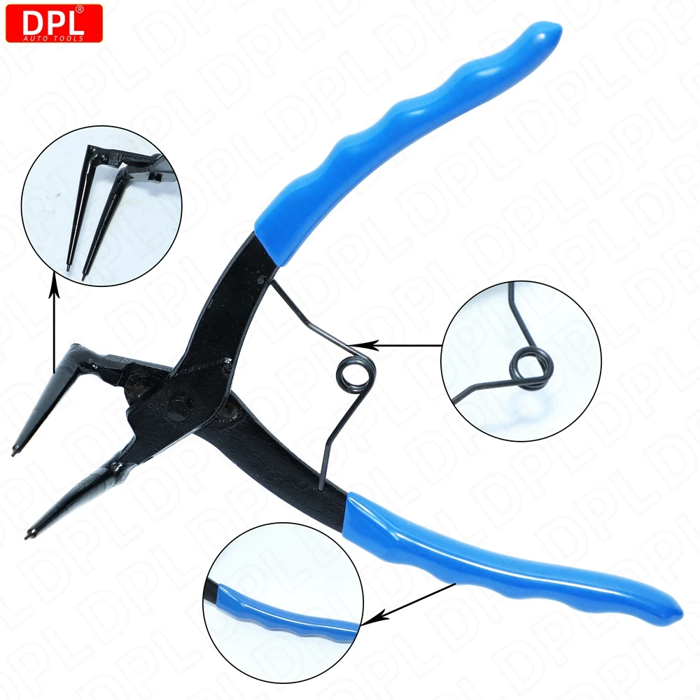 90 Degrees Bending Pliers Heavy-duty Cylinder Internal Ring Remover Retaining Circlip Pliers for Motorcycles Cars Trucks