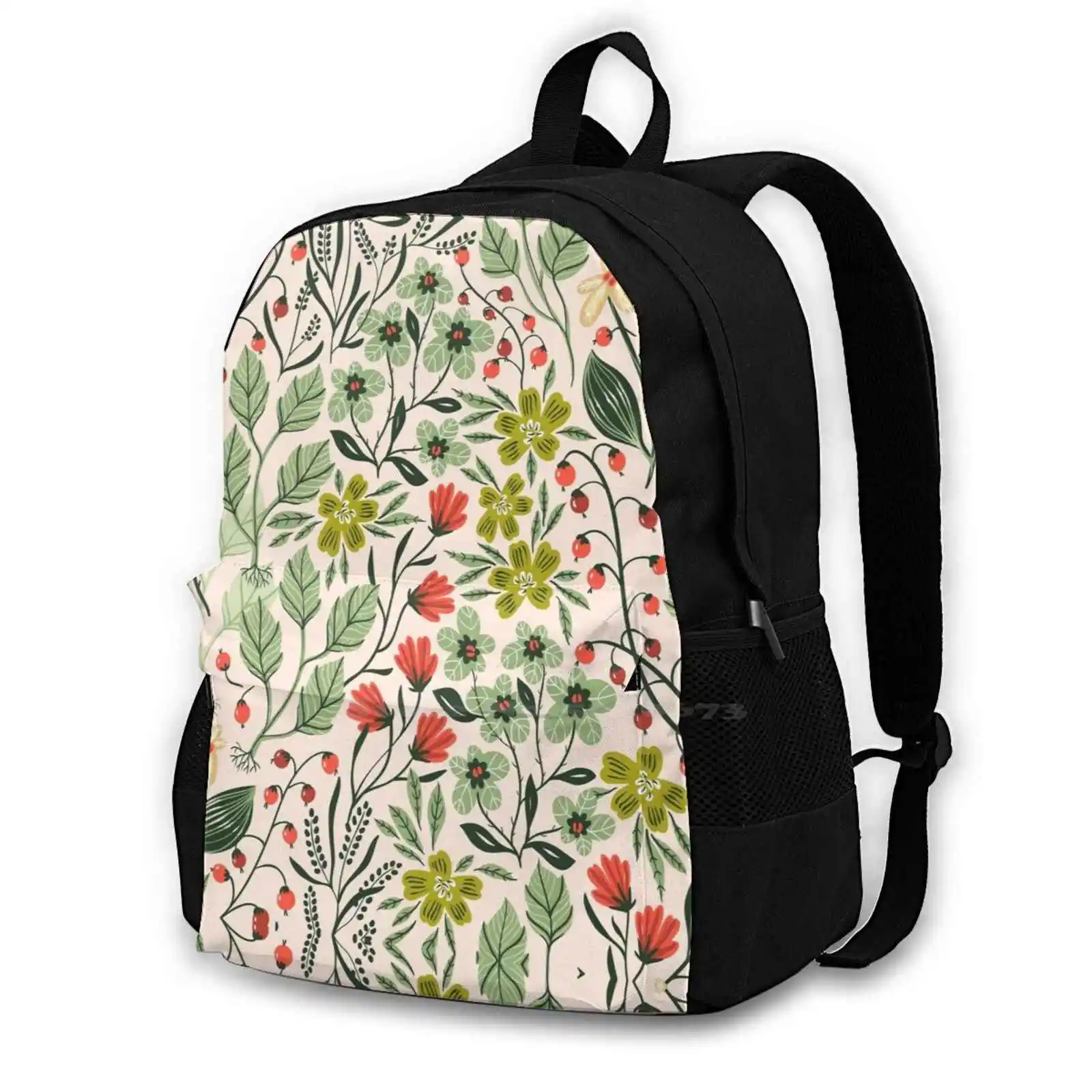 Wilde Blumen Mode Reise Laptop Schule Rucksack Tasche fiore fiorato blume blumen baum fleurs fleur fleur age blumen blume