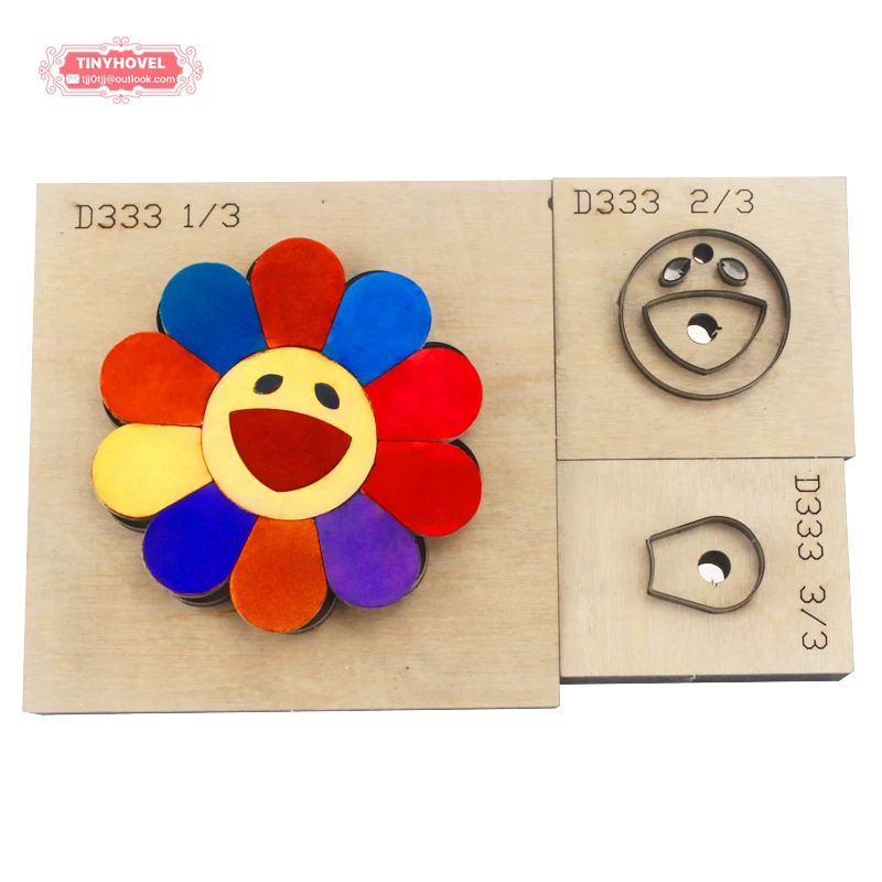 Cutting Mold for Leather Craft, Sun Flower Charm,Key Chain, Leather Die Cut, Hand Cutting Machine,Big Shot Machine BM186