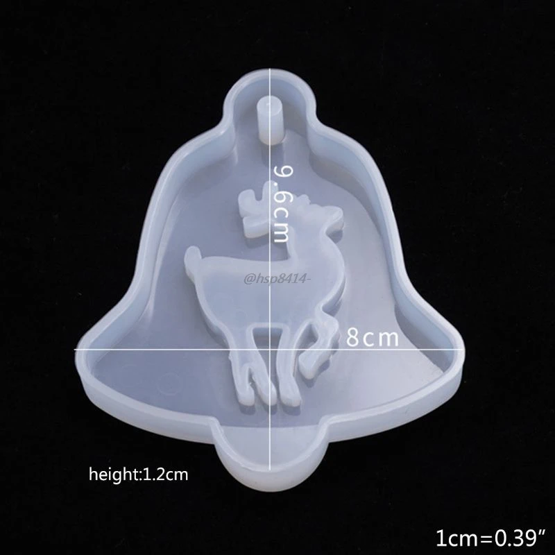 Crystal Epoxy Hars Schimmel Kerstboom Elanden Hanger Casting Silicone Mould Handgemaakte Diy Craft Sieraden Maken Tool Kerst Mold