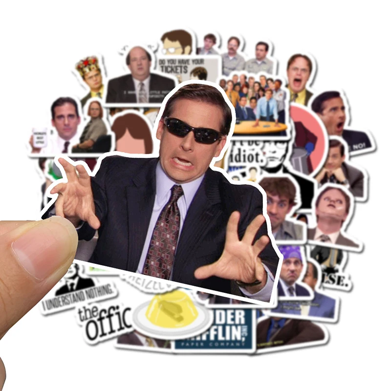 10/30/50pcs Cartoon Classic TV Show The Office Stickers Motorcycle Notebook Computer Car DIY Children Toy Guitar Refrigerator F5