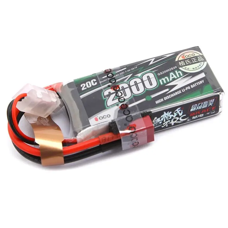 Gens ACE Lipo Battery 2S 7.4V 800mAh 1000mAh 1300mAh 1800mAh 2200mAh 2400mAh 2700mAh 4000mAh 30C 45C with T/XT60 Plug