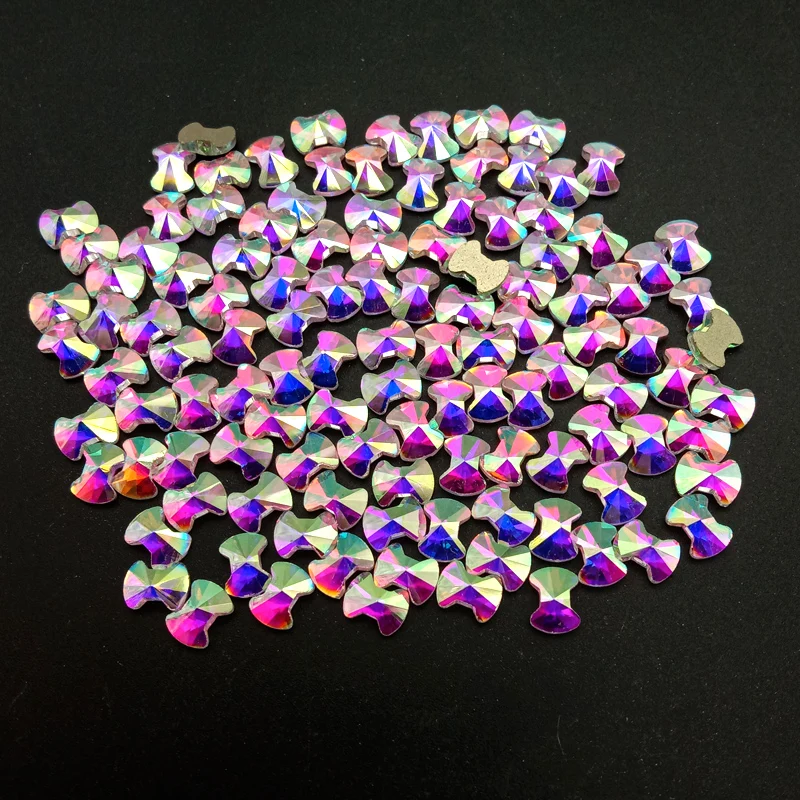 YL Bow 1440Pcs/packs 3D Nail Art Decoration Shape Crystal Customizable Color/Size Rhinestone for Nail Diamond Stone Strass Glass