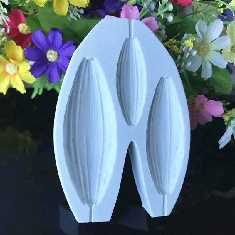 3 Flower lily Silicone Mold kitchen Baking For Cake Lace decoration tool DIY chocolate Fondant Moulds Accessories