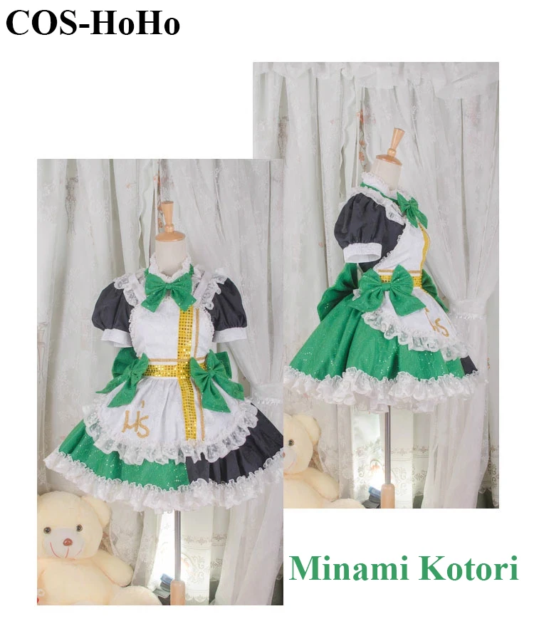 

COS-HoHo Anime Lovelive! Minami Kotori Maid Dress Luxuriant Version Lolita Uniform Cosplay Costume For Women Custom-made