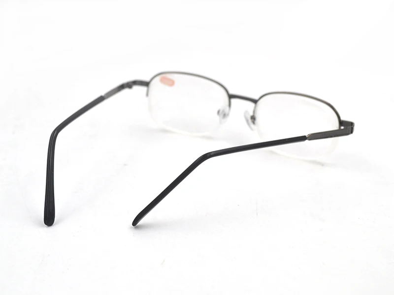 Tinggi Dioptri Paruh Logam Bingkai Unisex Mata Ayam Miopia Kacamata Bingkai Setengah Paduan Rabun Jauh Pandangan Gafas-6.0 untuk -10 A1