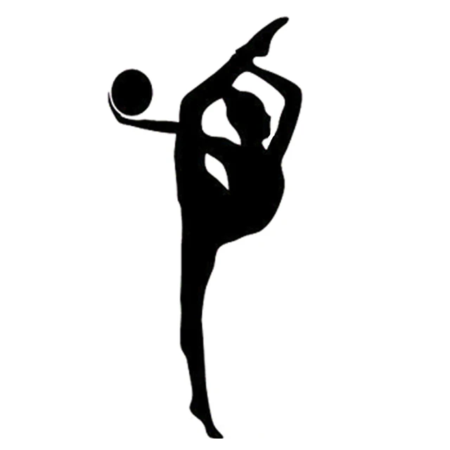 

18.1CM*8.4CM Fashion Gymnastics Sport Car Sticker Vinyl