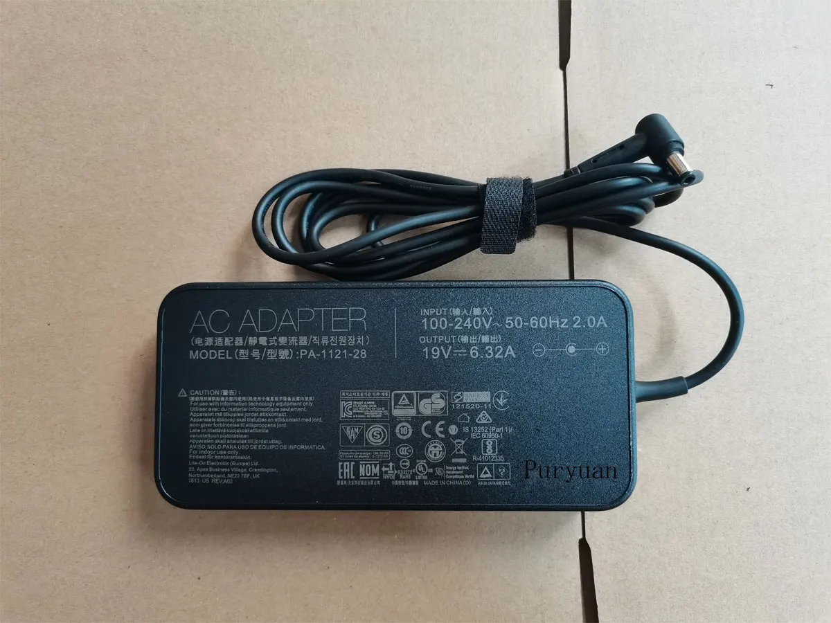 

NEW 120W 19V 6.32A PA-1121-28 5.5mm AC Adapter For Asus ROG GL552V GL552VW Notebook Original Slim Puryuan Charger