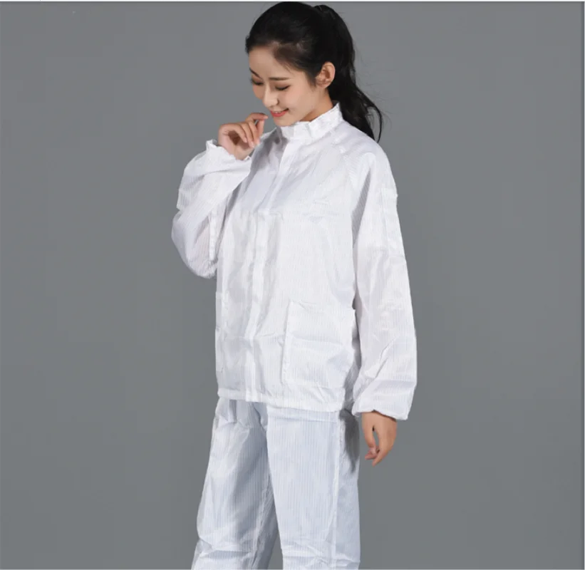 Woman men dust proof anti-static working suits uniforms Coveralls car workshop painting clean room garment dust-free suit