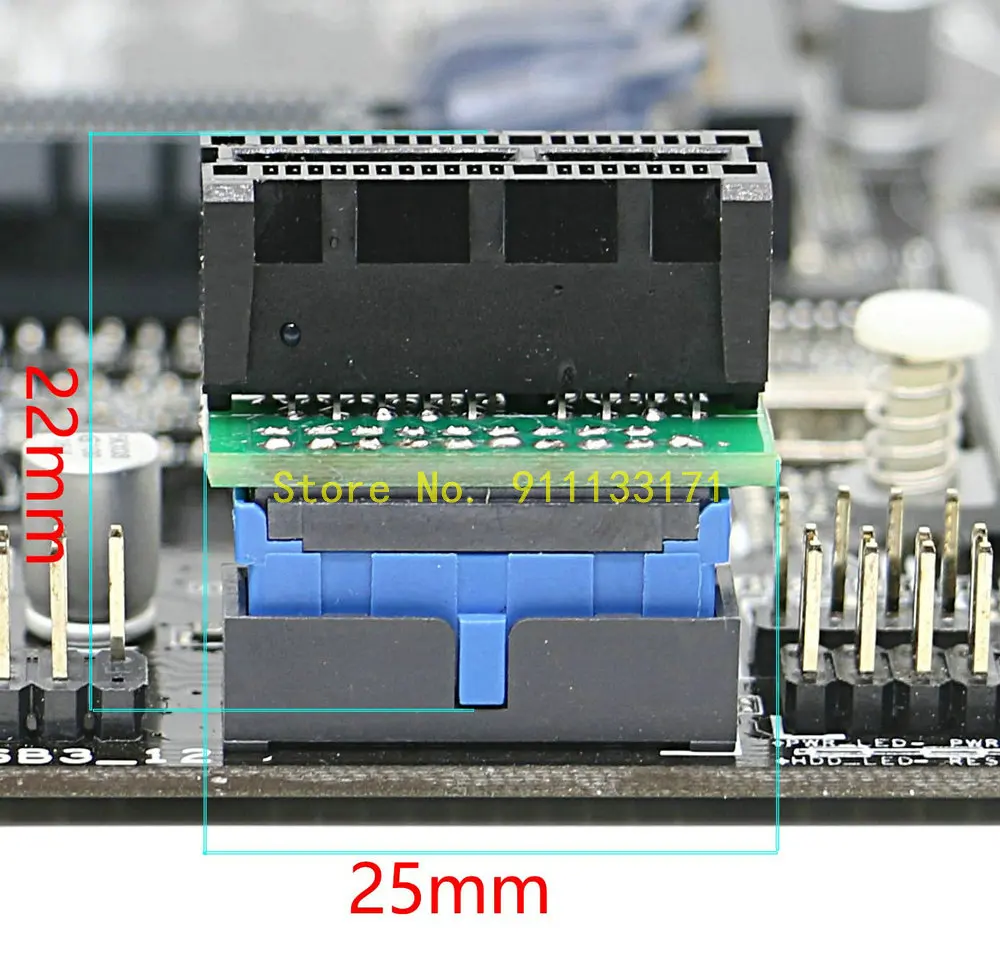 레노버 섀시 전면 USB3.0 에서 일반 마더보드, 19PIN 표준 USB3 어댑터 케이블