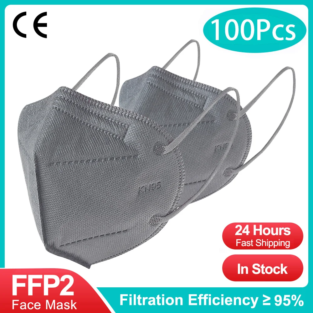 Variant: KN95-100PCS-Gray
