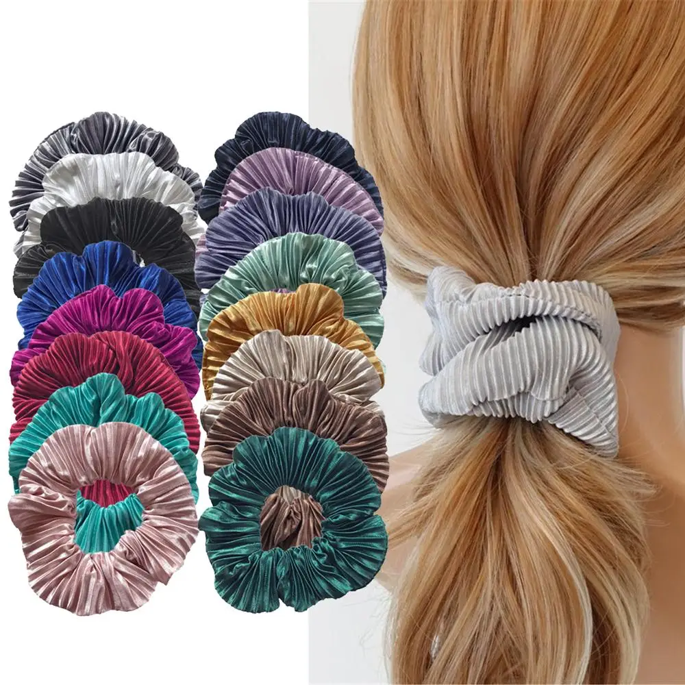 Gentle Velvet Hair Scrunchies Girls Women Ponytail Holder Hair Elastic Bands Ties Hair Accessories Handmade Favors