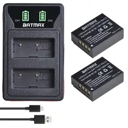 2X 1260mAh NP-W126 NP W126 NP W126S Batteries  Akku + Built-in USB LCD Dual Charger for Fujifilm Fuji X-Pro1 XPro1 X-T1 XT1, HS3