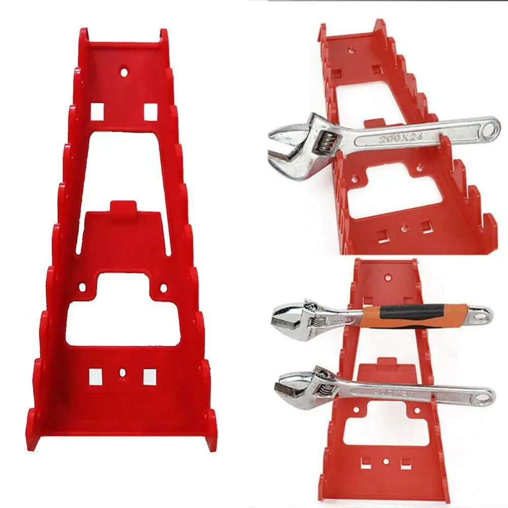 Plastic Wrench Organizer Tray Sockets Storage Tools Rack Sorter Standard Spanner Holders Wrench Holder