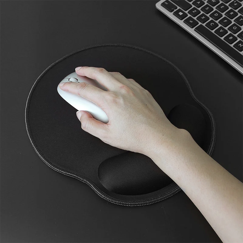 Ergonomic Mouse Pad with Wrist Support Memory Foam Mouse Mat with Wrist Rest Comfortable Computer for Laptop game