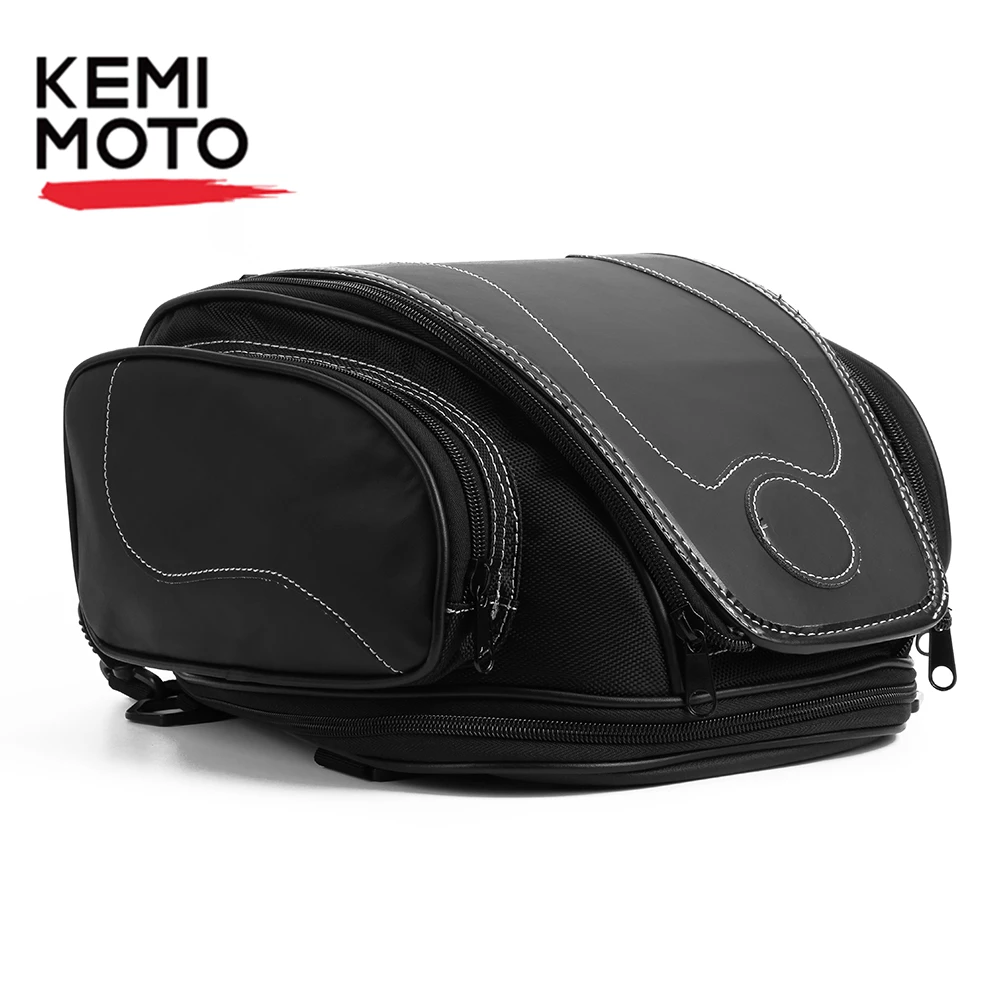 Motorcycle Tail Bag Retro Waterproof PU Motorbike Tool Bag Rear Seat Bag Backpack For Z750 800 CBR1000 For BMW R1250GS R1200GS