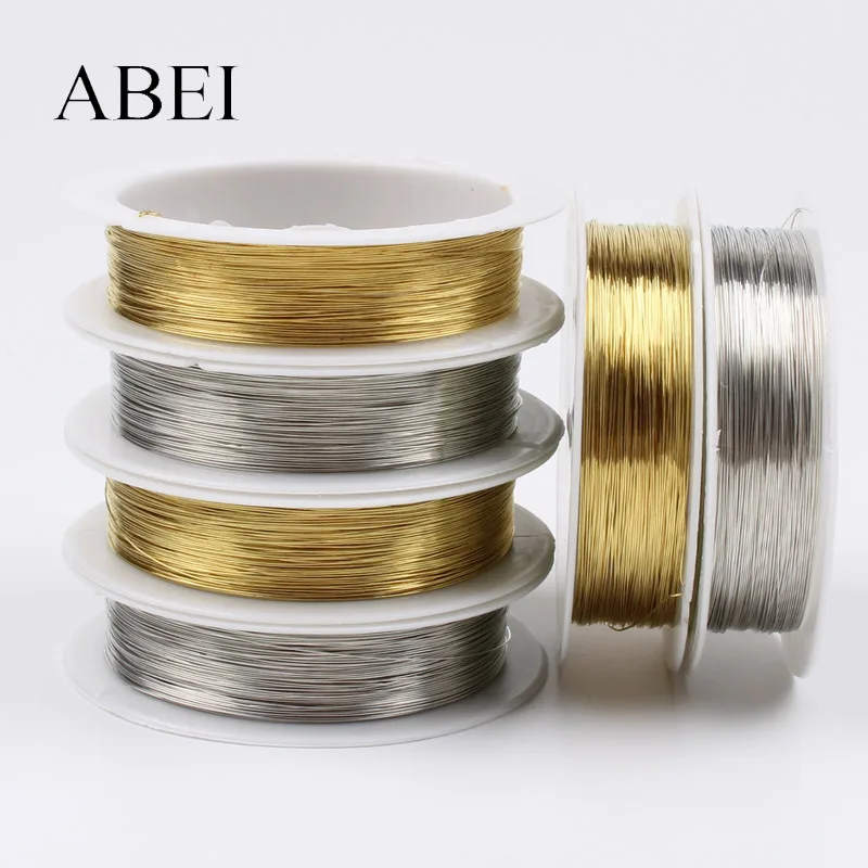 0.3mm 30yards Copper Wire Bobbin DIY Jewelry Tools Handmade Crafts Accessories Metalic String