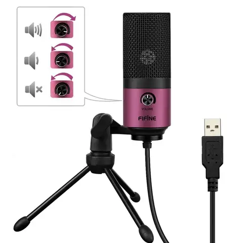 Fifine K669 USB Конденсаторный Микрофон для записи и стриминга — внешний вид товара