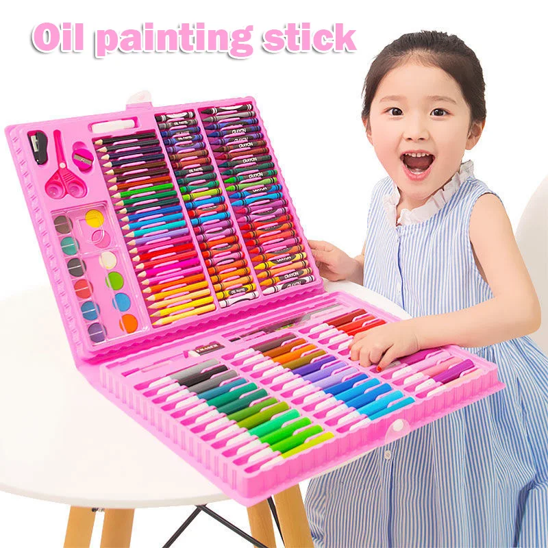 42/86pcs Count Non Toxics Crayons Set Easy to Hold Color Pen Safe for Children Kids Boy Girl EM88