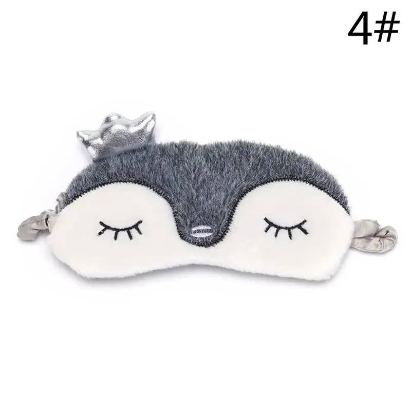 1PCS Sleeping Eye Mask Sleep Night Mask Plush Cute Eye Patch Sort Band Aid Dream Cover For Girl Relax Travel Health Blindfold