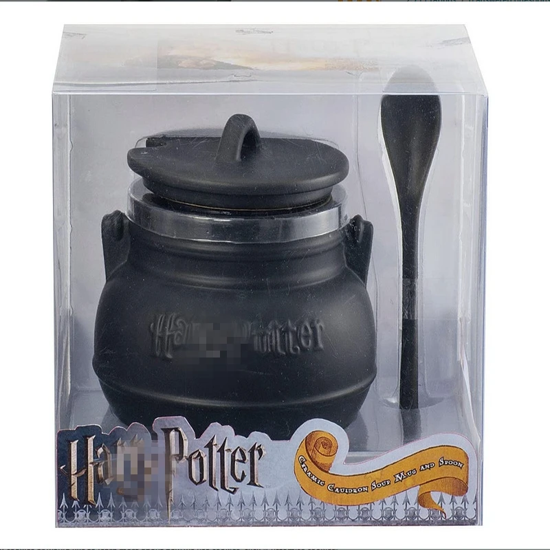 Harri Potter Movie and Television Peripheral Potion Ceramic Crucible Hogwarts Magic Pot Mug Coffee Cup Action Toy Figures