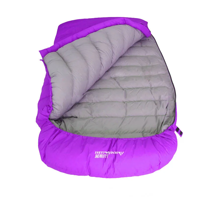 

Double Person Sleeping Bag for Adult, Outdoor Camping, Duck Down, Thicken, Plus, 4 Seasons