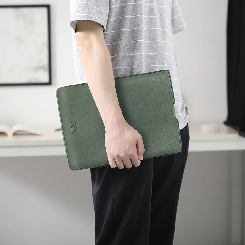 2022 Laptop Đựng Túi PU Cho Macbook Air Pro M1 Retina 13 13.3 15 Inch Dành Cho Xiaomi Notebook Bao dành Cho Huawei Matebook Vỏ