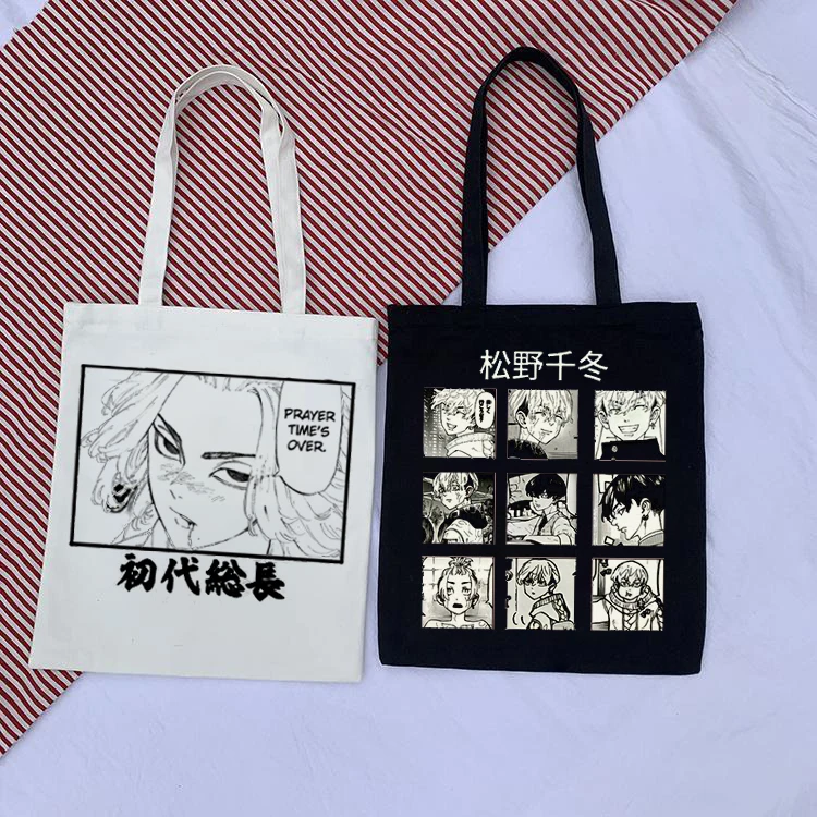 Harajuku Tokyo Avenger Shoulder Bag Canvas Bag Harajuku shopper bag Fashion casual summer shoulder bags Tote Shopper Bag