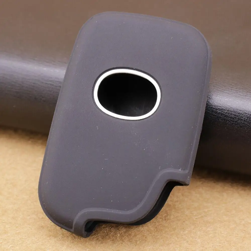 EIDRAN 4 Button Silicone Car Key Fob Shell Cover Case Black For LEXUS RX350 2010 2011 2012 2013 2014