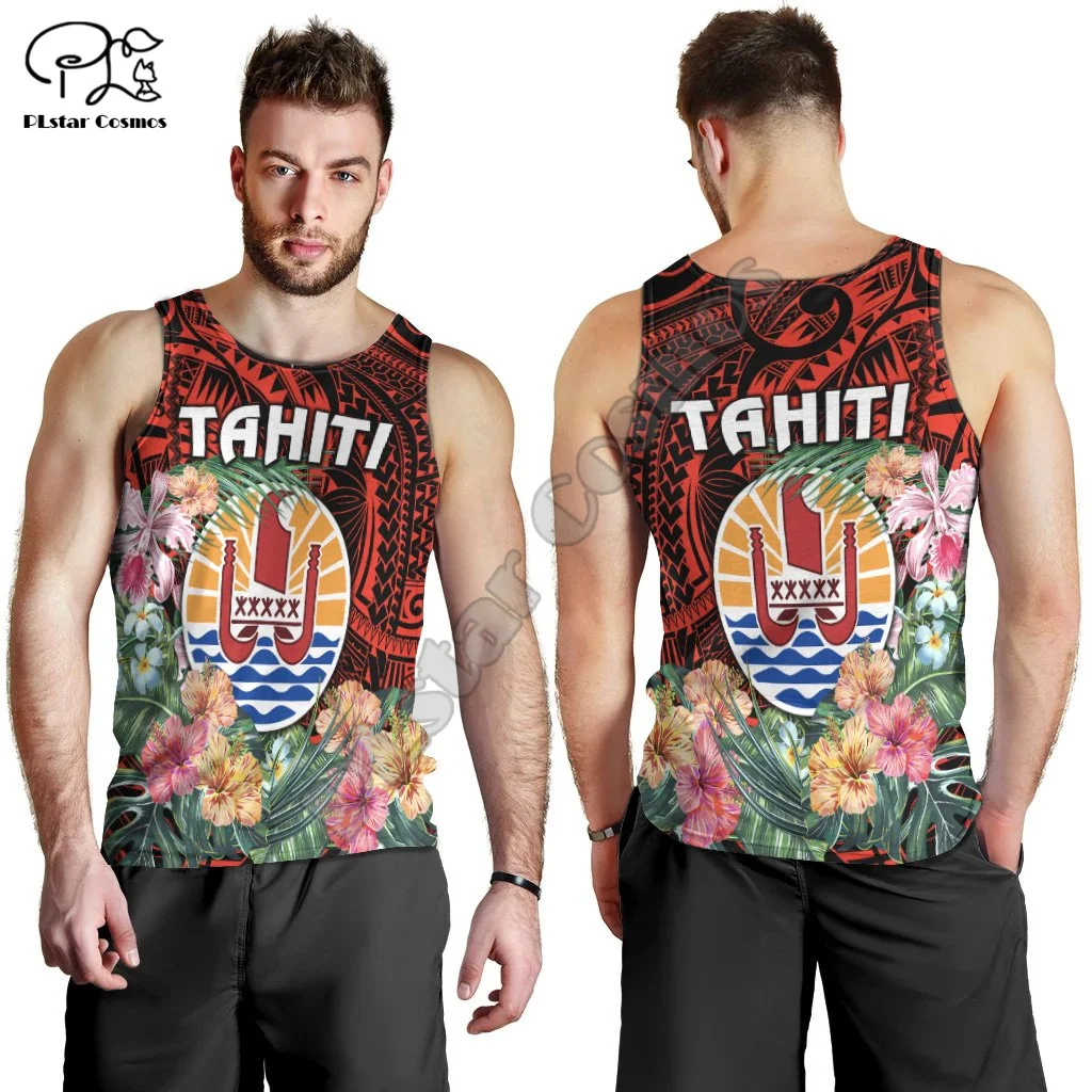 NewFashion French Polynesia Tahiti Country Tribal Culture Retro Tattoo Men/Women 3DPrint Summer Casual Sleeveless TankTop Vest 2