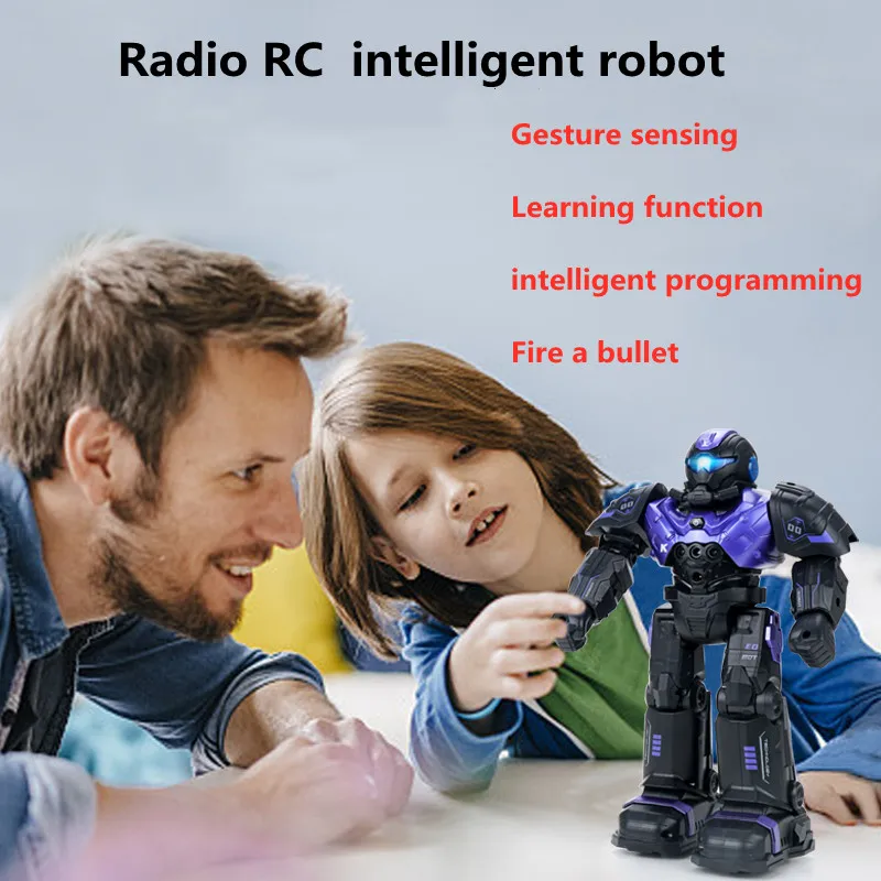 Robô inteligente rc controle remoto inteligente brinquedo eletrônico ir controle gesto dança robo crianças brinquedos para presente das crianças