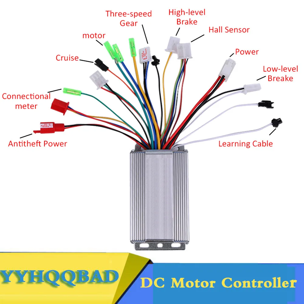 

36V/48V 350W Brushless DC Motor Controller For Electric Bicycle E-bike Scooter