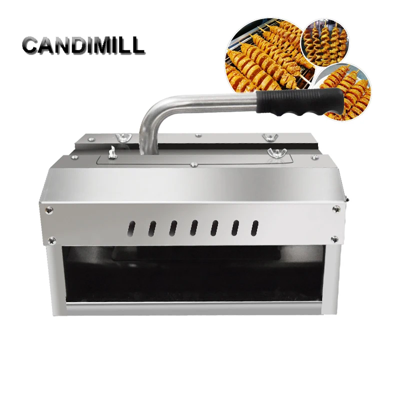 CANDIMILL Hand Press Spiral Gluten Sausage Cutting Machine Stainless Steel Manual Fancy Sausage Gluten Cutter