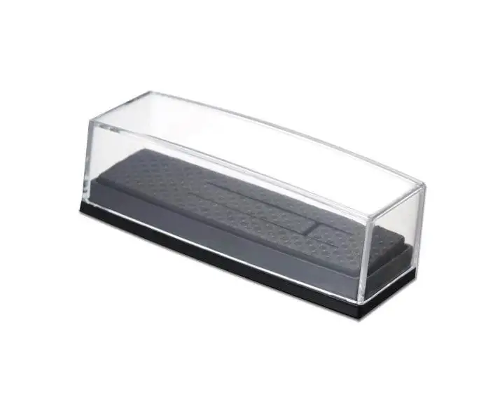 Transparent Plastic Tie Clip Boxes Gift Box Tie Clips Display Holder Storage Carrying Case Wholesale 1000pcs 8x3x2.6cm