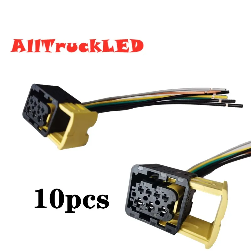 

10pcs 7pin Connector with wires for Benz truck MP4 Benz truck MP5 tail lights