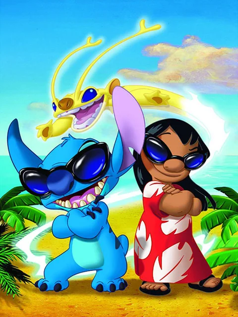 Disney  Cartoons Animal Lilo & Stitch Posters Prints Wall Art Canvas Painting Picture for Children's Room Decoration Home Decor