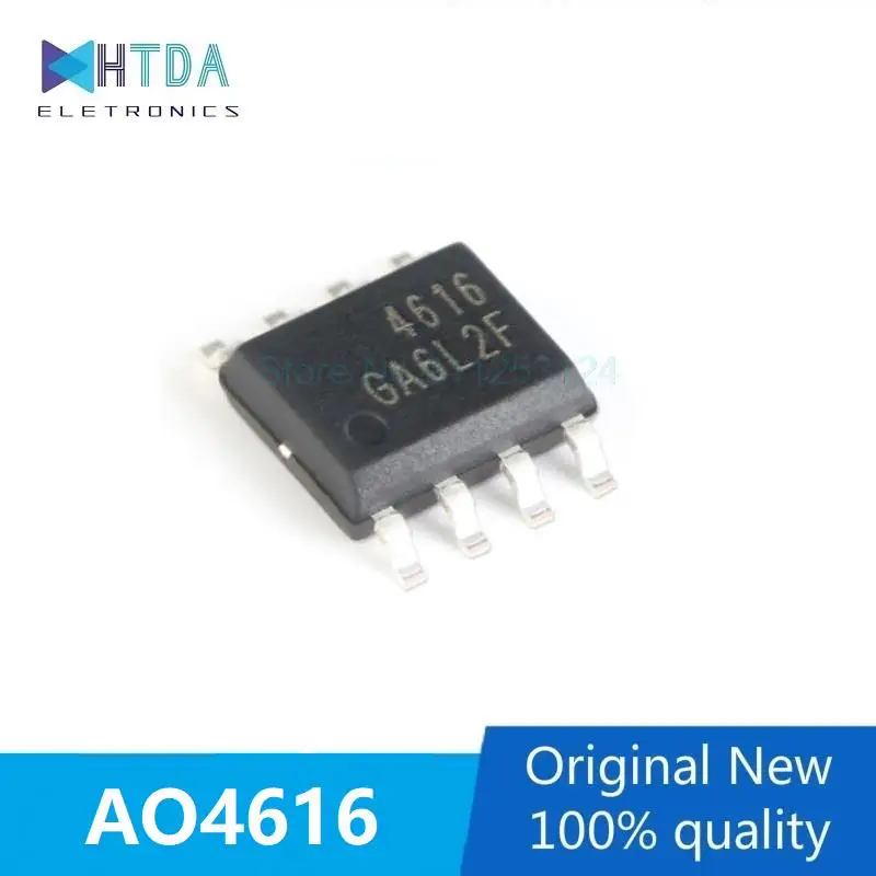 15pcs/lot AO4616 AO4616L 4616 SOP8 N+P In Stock