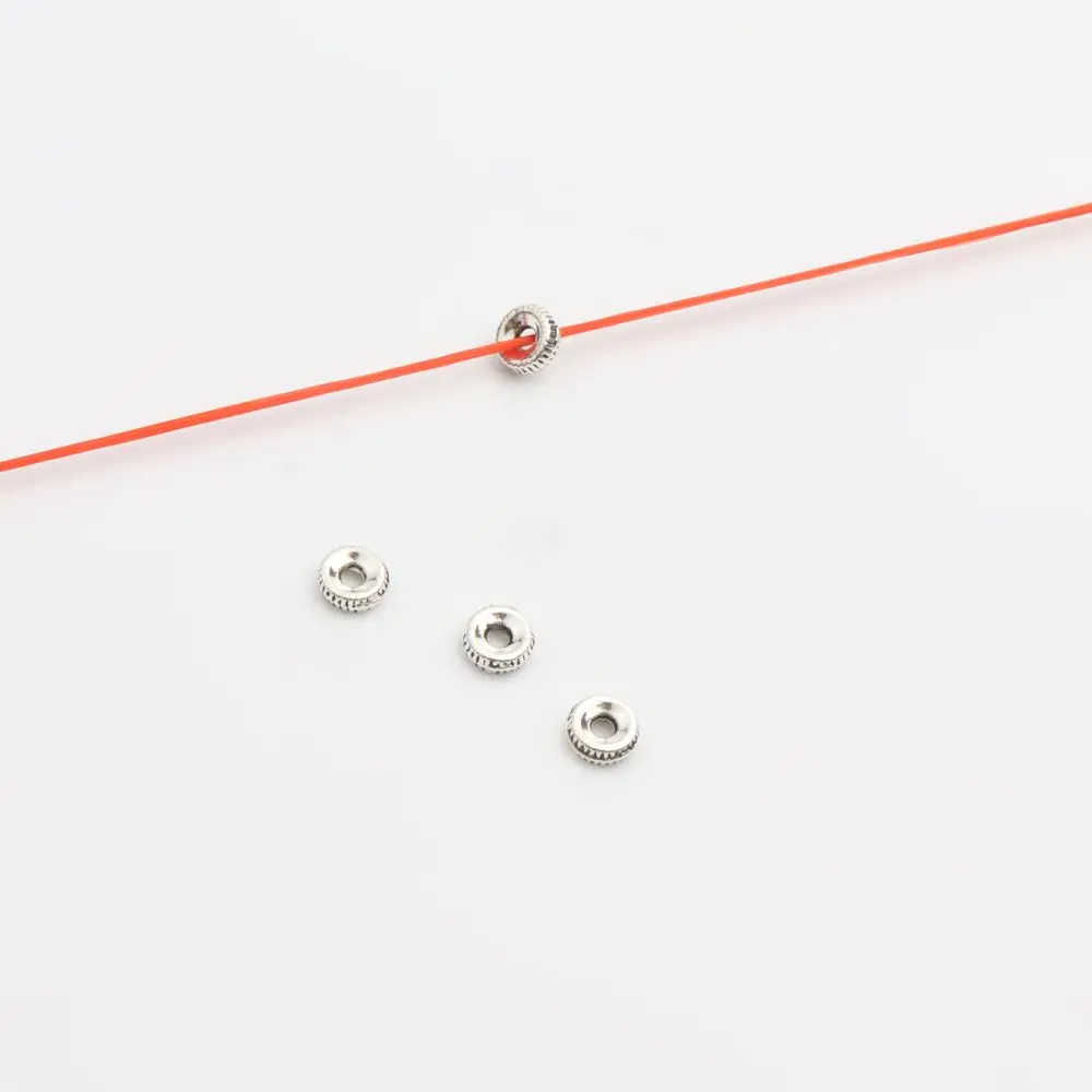 50 Stück, 32 verschiedene Arten, gemischte Metall-Abstandshalter-Perlen mit unterschiedlichen Lochgrößen für die Herstellung von Schmuck, Armbändern, Halsketten und Ohrringen – Großhandel. – Detail 15