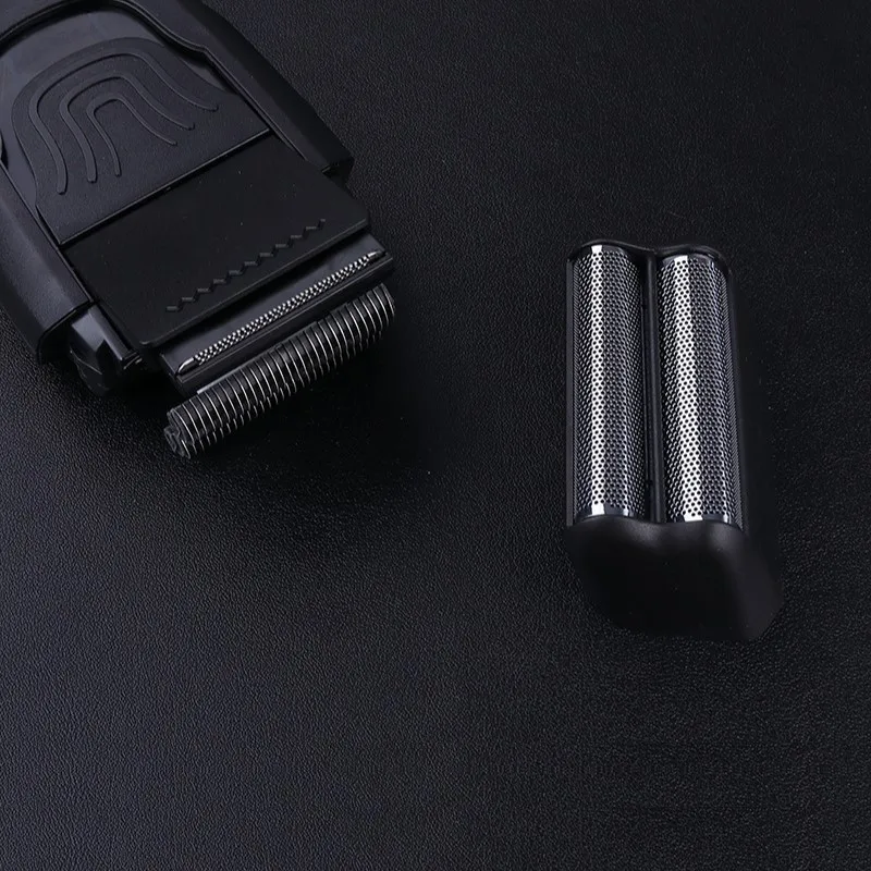 มีดโกนใบมีดเปลี่ยนหัวโกนสำหรับเครื่องโกนหนวดไฟฟ้า KM-1103ตาข่ายมีดโกนใบมีดสุทธิ Original Beard โกนหนวดอะไหล่