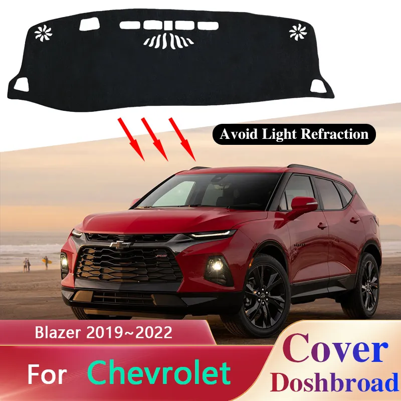 

Dashboard Cover Dash Board Mat Carpet Dashmat for Chevrolet Blazer 2019 2020 2021 2022 Pad Sunshade Cushion car Accessories