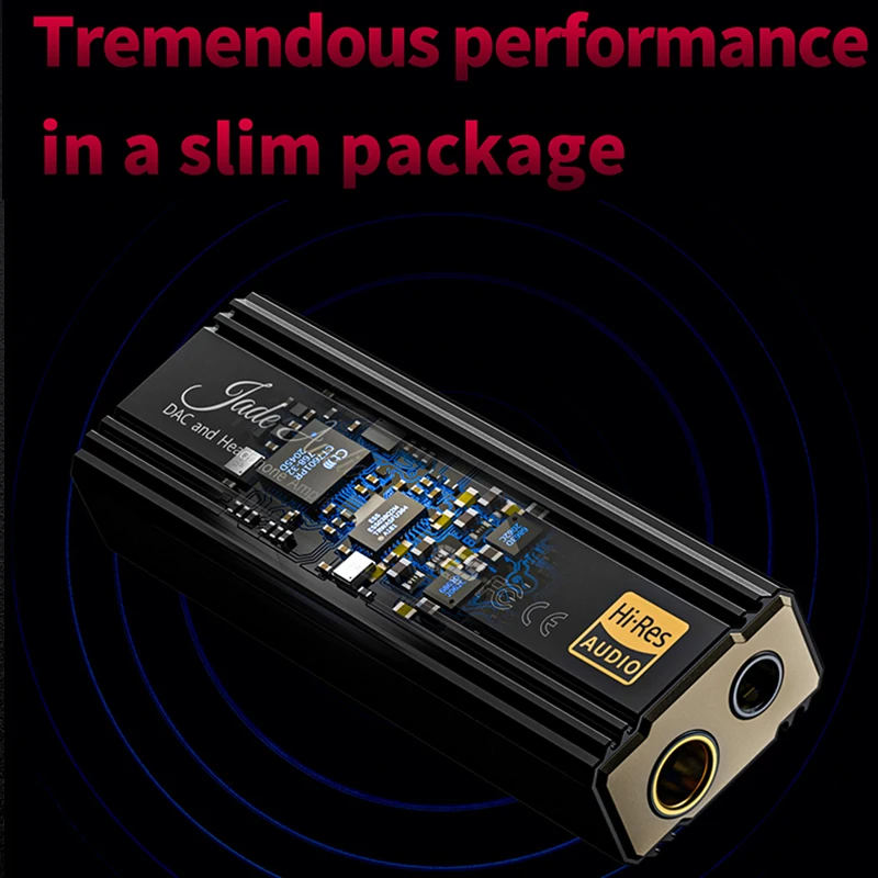 JadeAudio-USB DAC AMP Adapter, KA3, Chip ES9038Q2M, 3,5 milímetros, 4,4 milímetros de saída, PCM, 32bit, 768kHz, DSD512 para Android, Novo