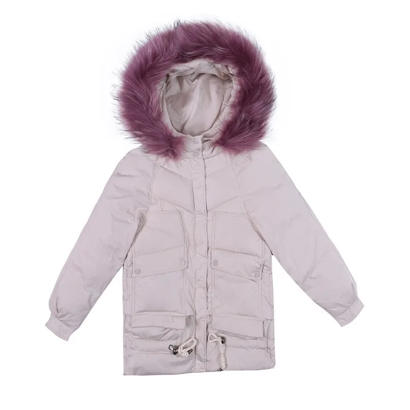 FORERUN Echtpelz Mit Kapuze Mantel Weibliche 5XL Winter Jacke Frauen Dicke Warme Schnee Oberbekleidung Mujer Parka 2019 -20 Grad